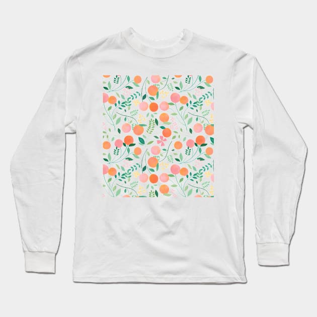 Vanilla Peaches Long Sleeve T-Shirt by CarlyWatts